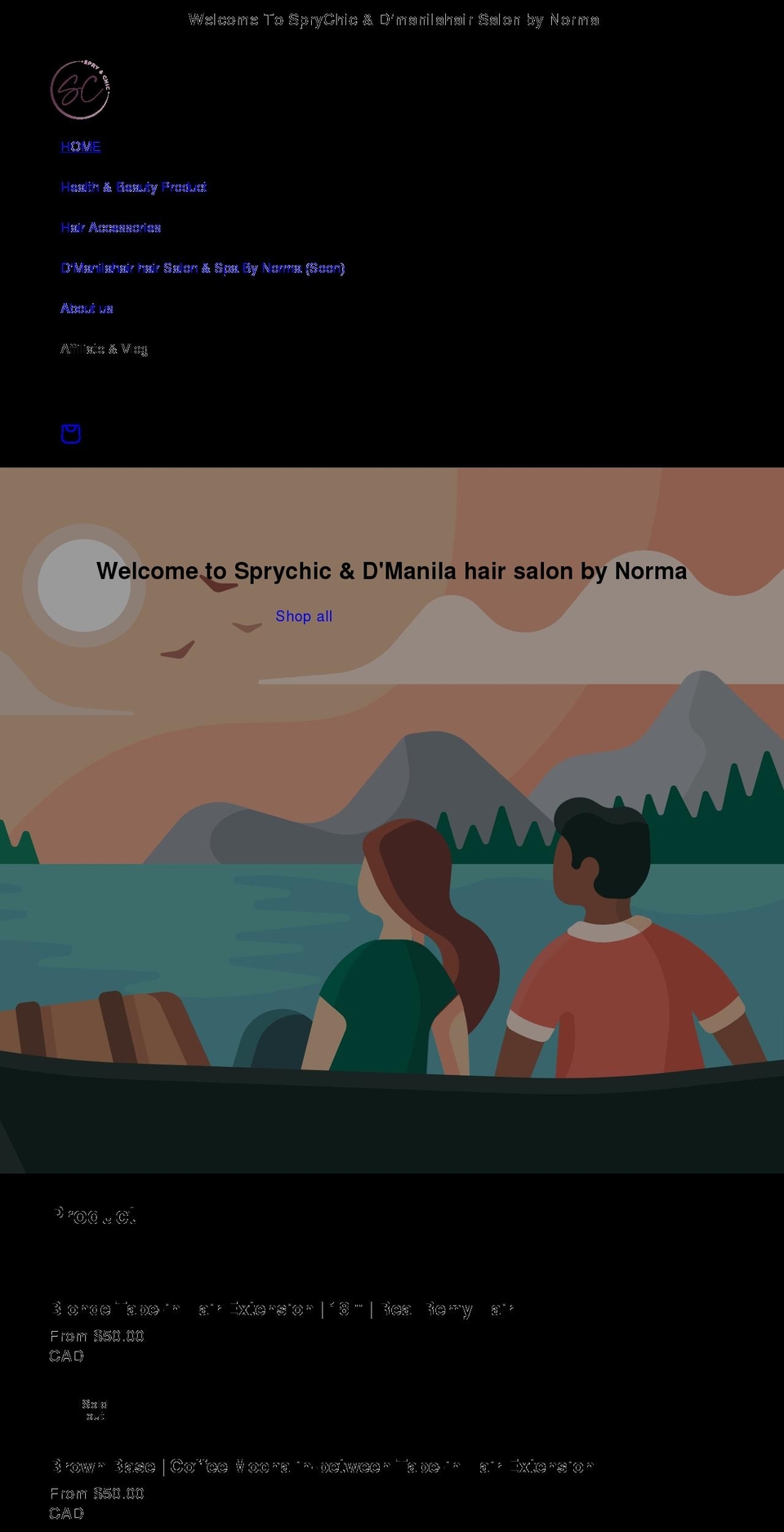 sprychic.com shopify website screenshot
