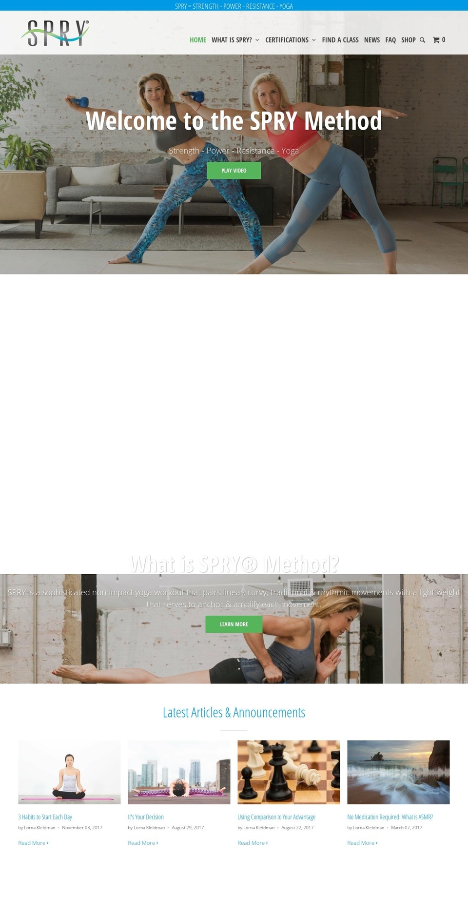 spryyoga.myshopify.com shopify website screenshot
