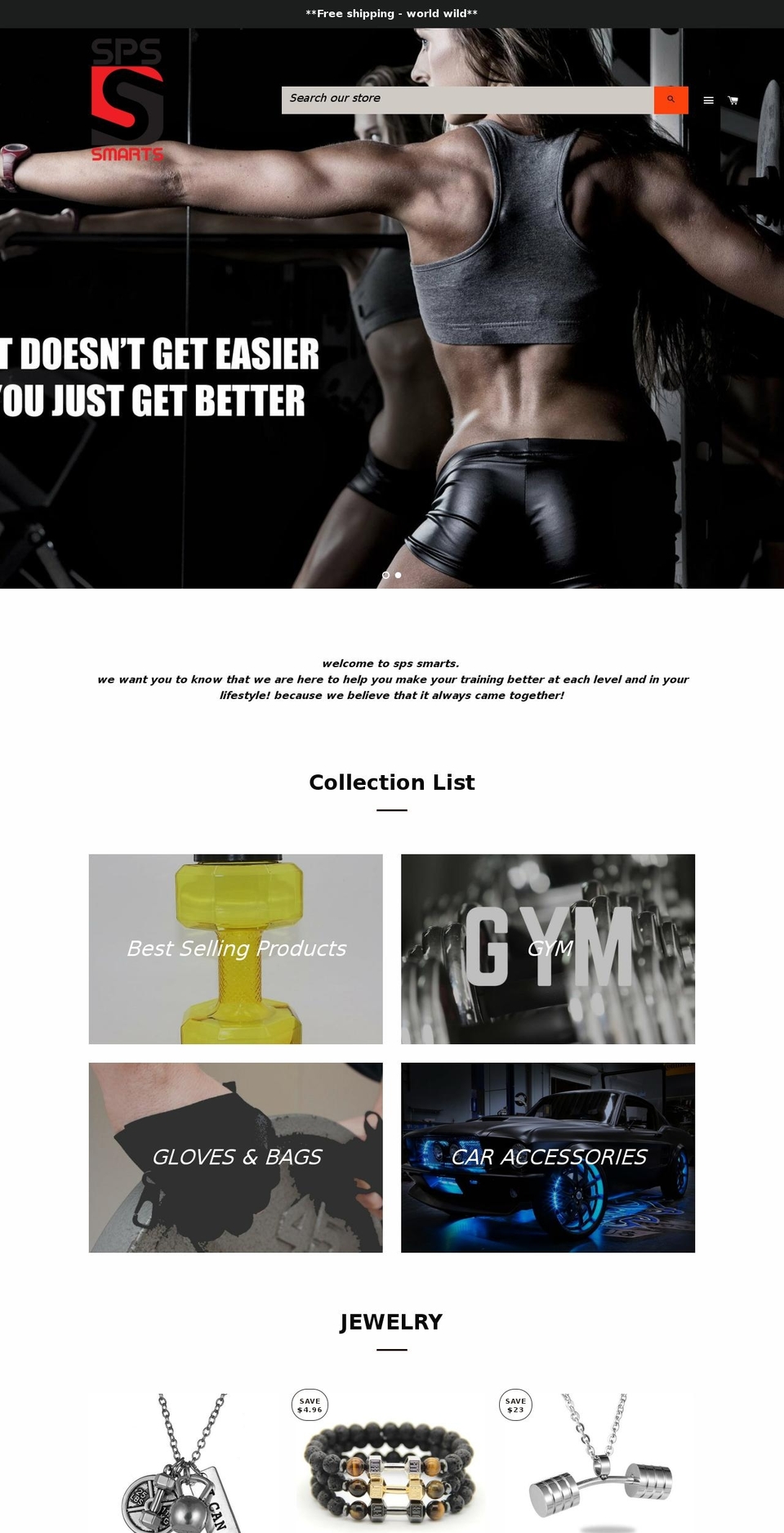 spsmarts.com — Shopify storefront screenshot