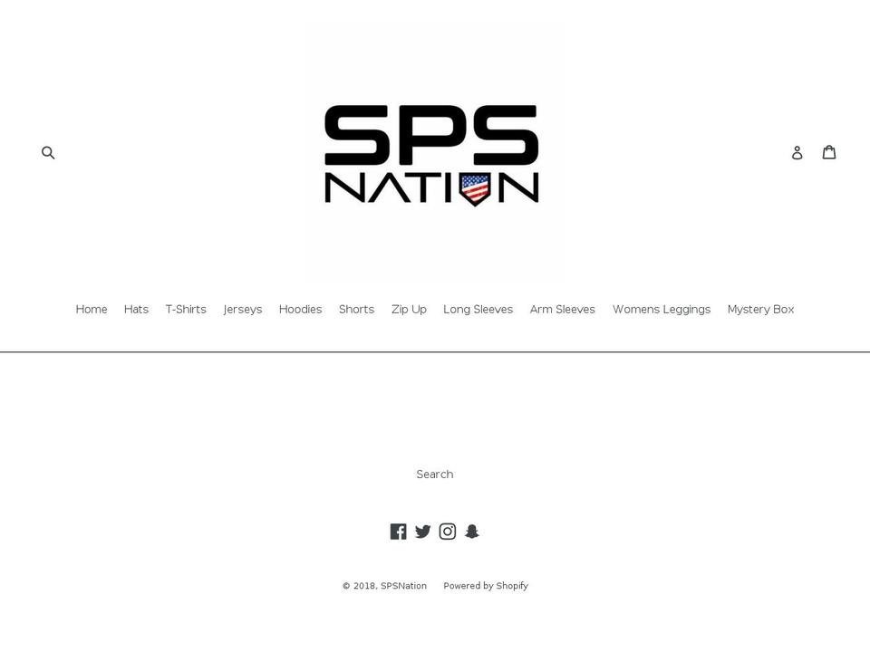 spsnation.com shopify website screenshot