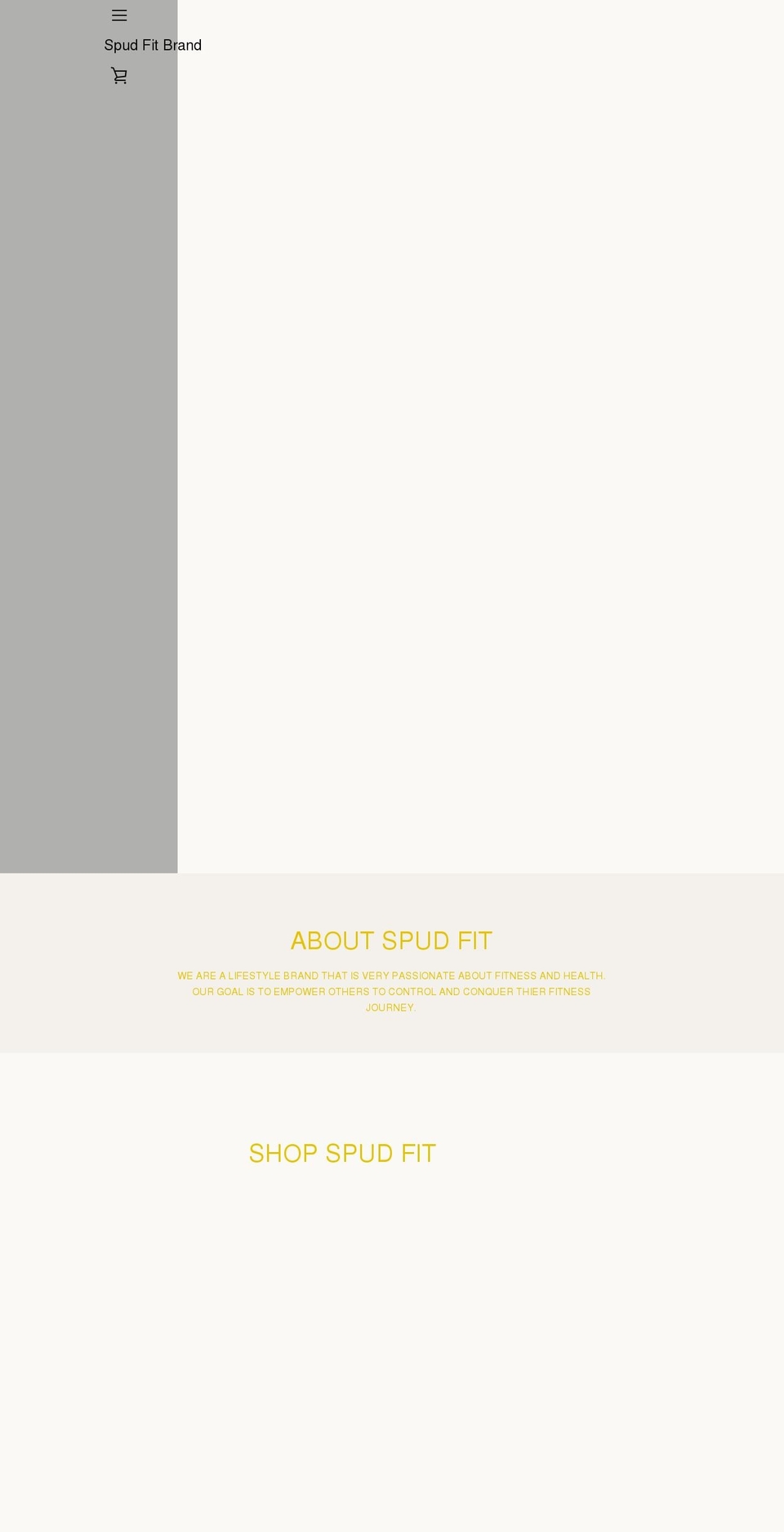 spudfitbrand.com shopify website screenshot
