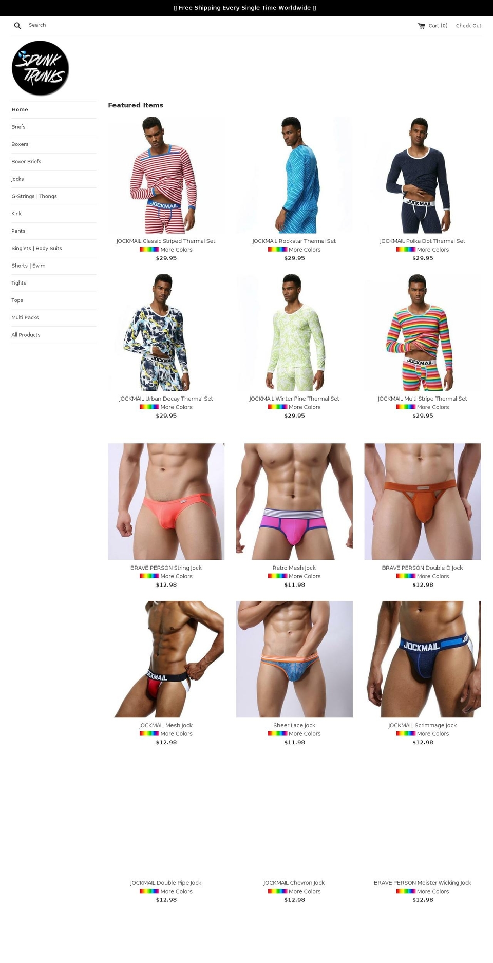 spunktrunks.com shopify website screenshot