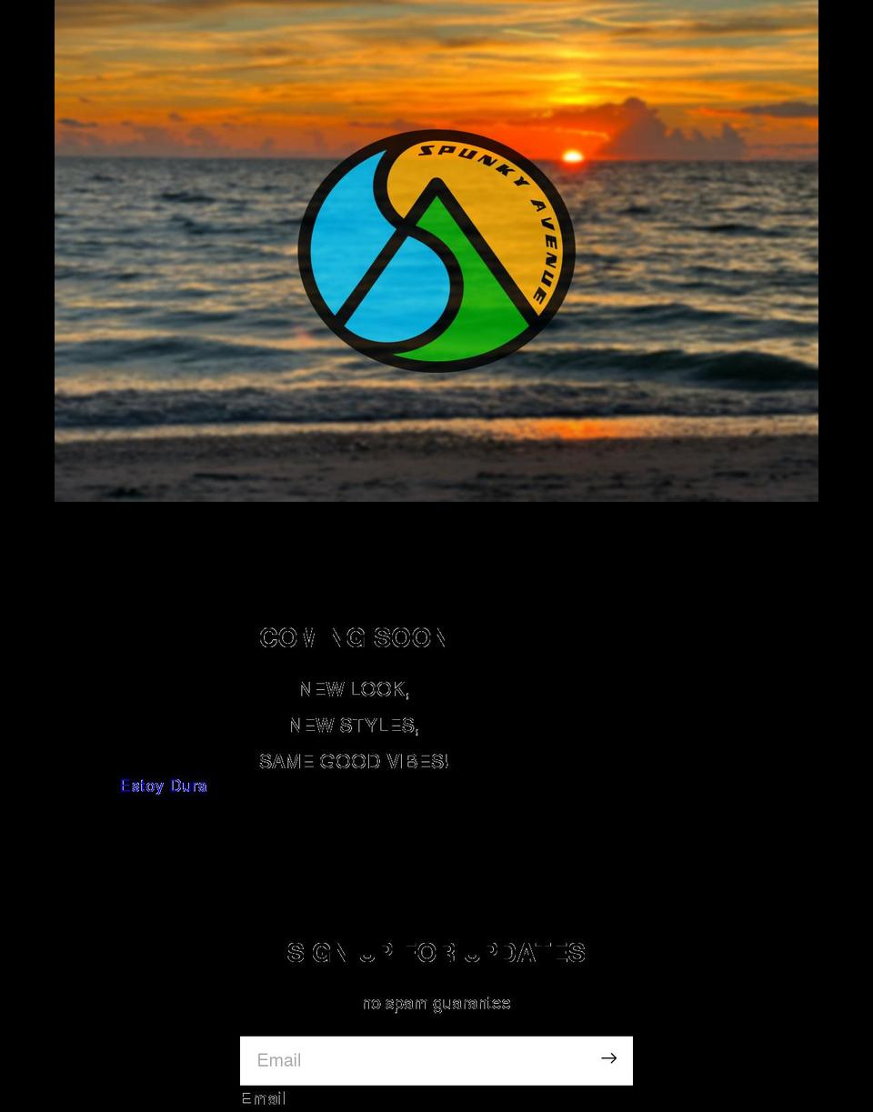 spunkyavenue.com shopify website screenshot