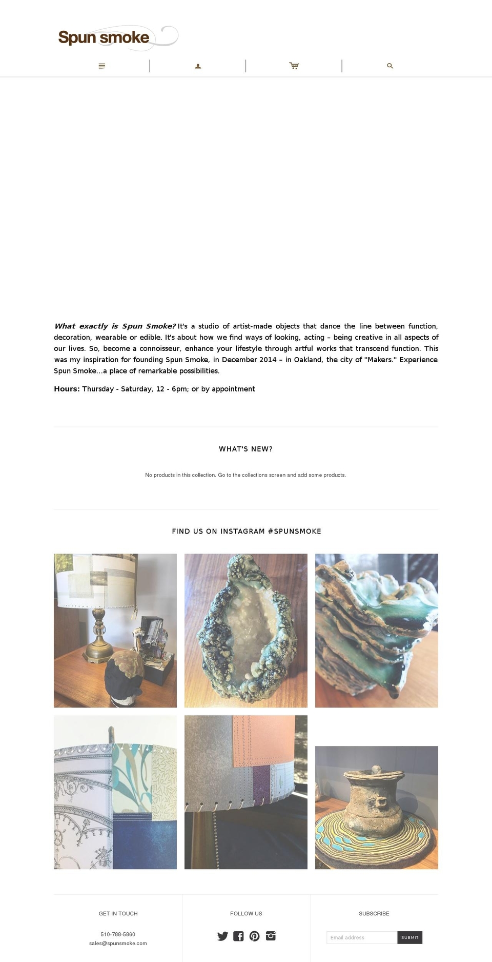 spunsmoke.com — Shopify storefront screenshot