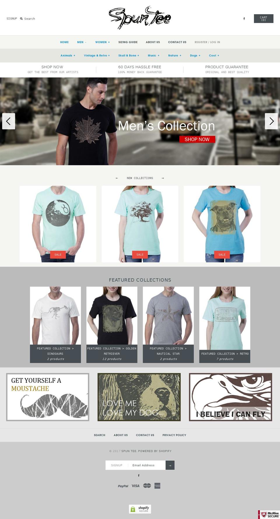 spuntee.com shopify website screenshot