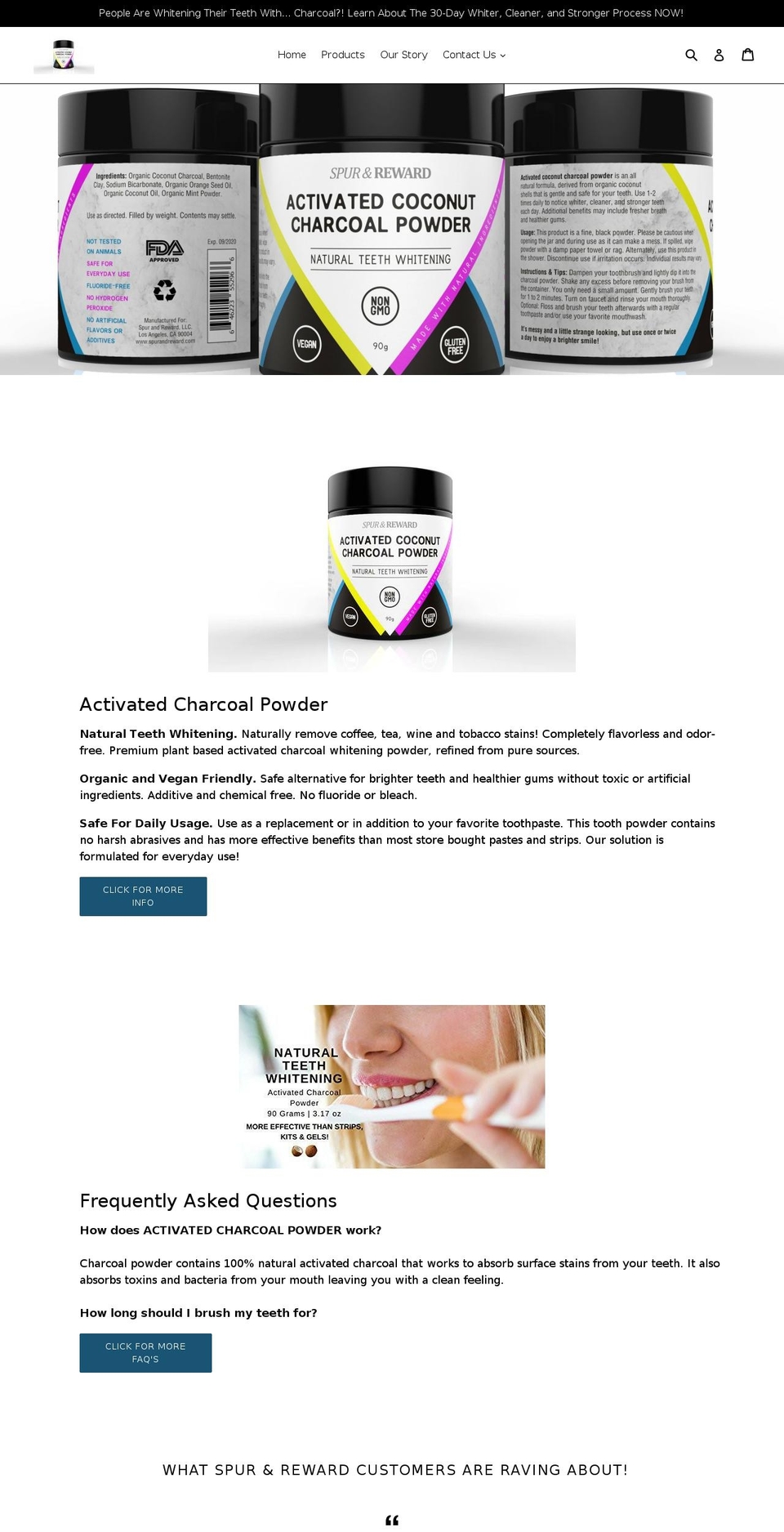 spurandreward.com — Shopify storefront screenshot