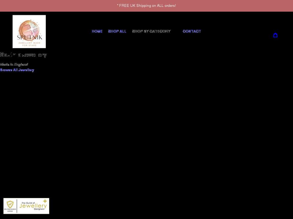 sputnikjewellery.co.uk shopify website screenshot