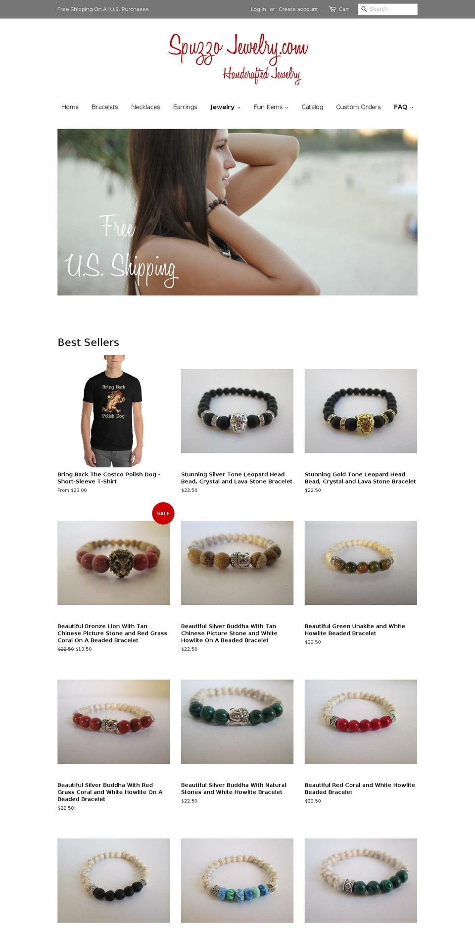 spuzzojewelry.com — Shopify storefront screenshot