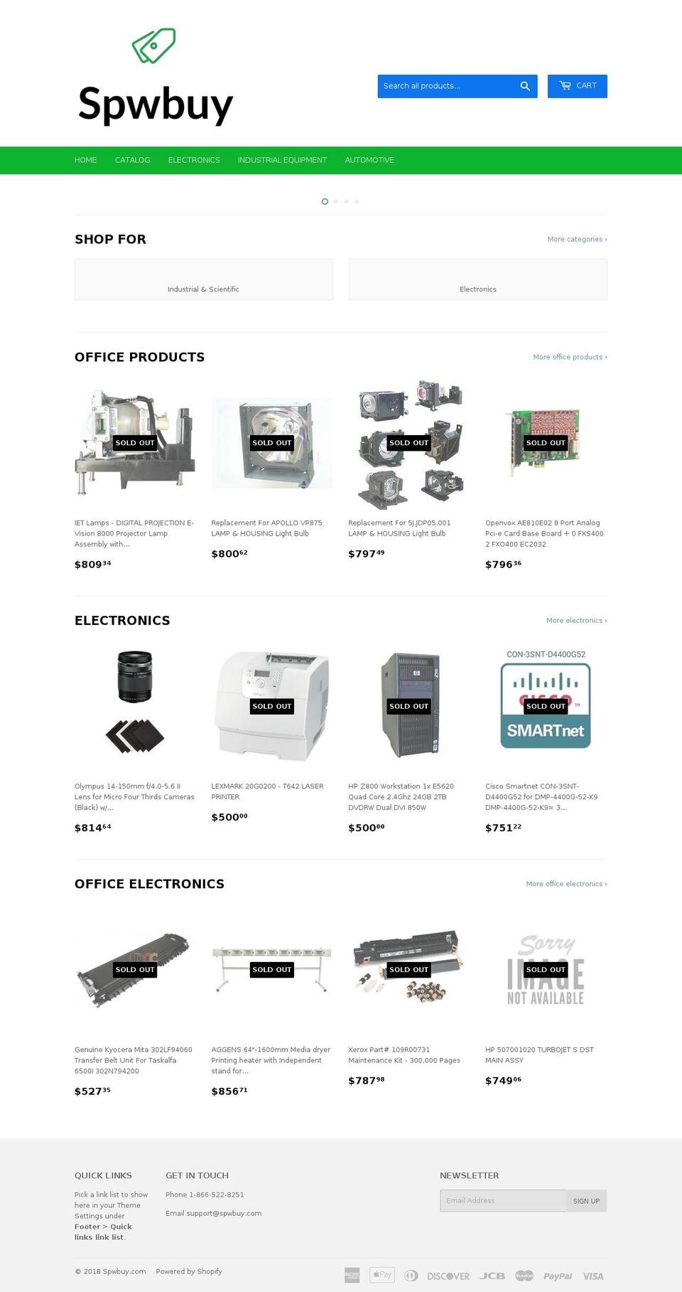 spwbuy.com shopify website screenshot