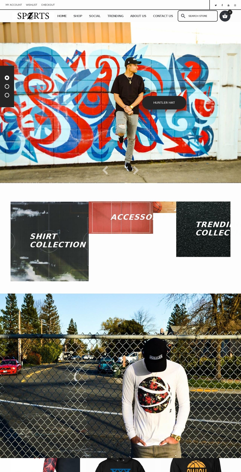 spzrts.com — Shopify storefront screenshot