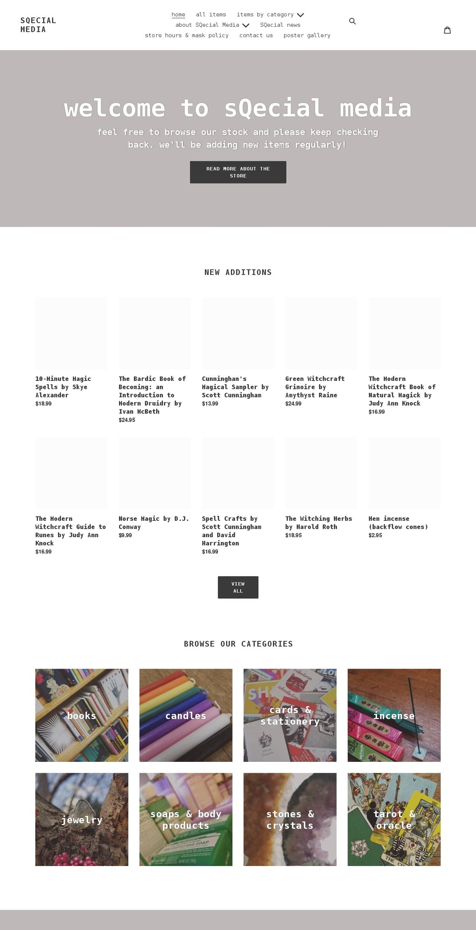 sqecial.com shopify website screenshot
