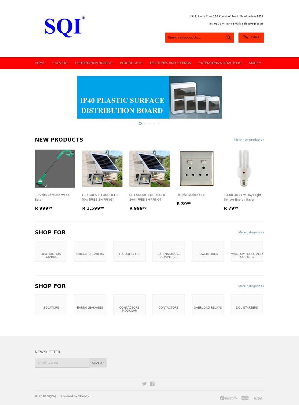 sqi.co.za shopify website screenshot