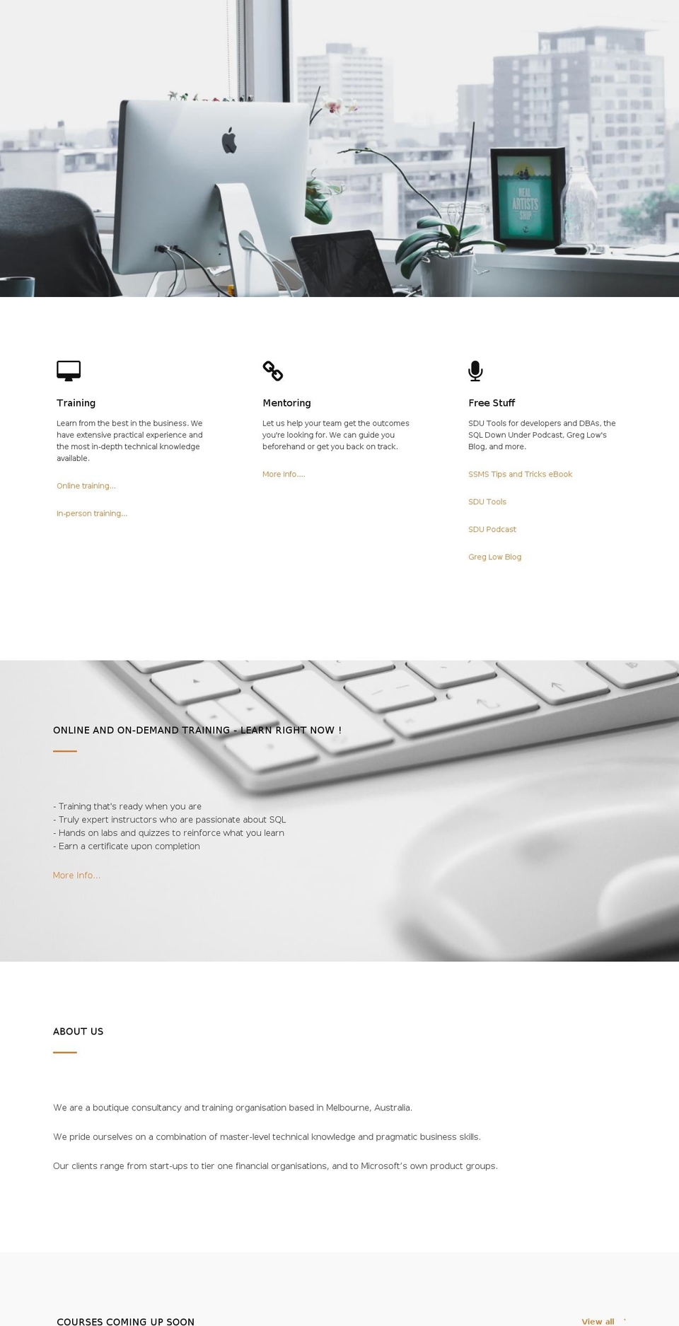 SQL Down Under Theme Shopify theme site example sqldownunder.com