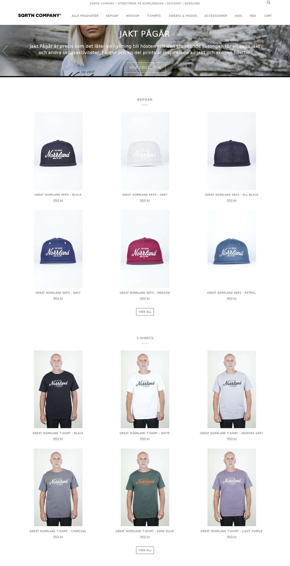 sqrtncompany.com shopify website screenshot
