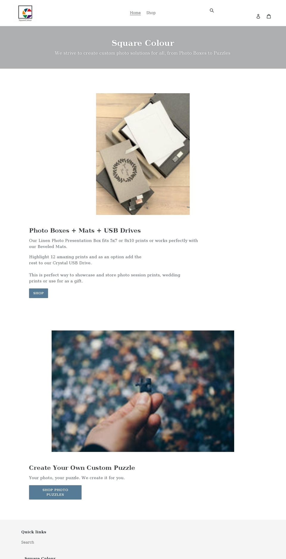 squarecolour.com shopify website screenshot