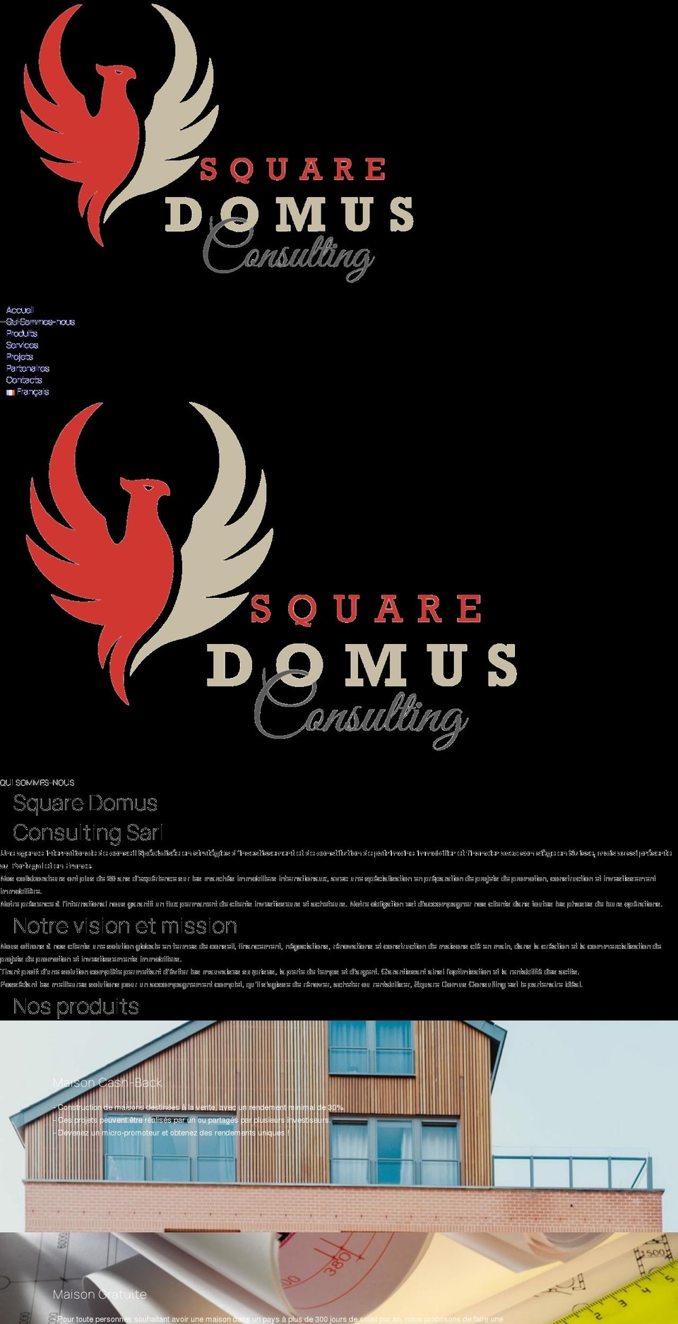 squaredomus.com — Shopify storefront screenshot