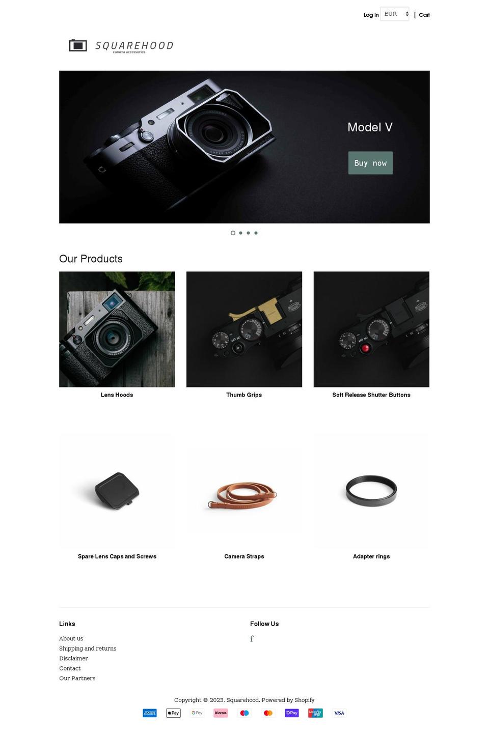 squarehood.se shopify website screenshot