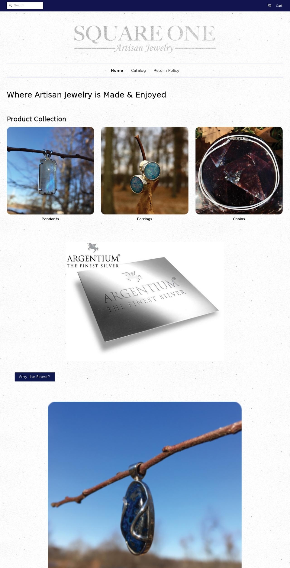 squareoneartisan.com — Shopify storefront screenshot
