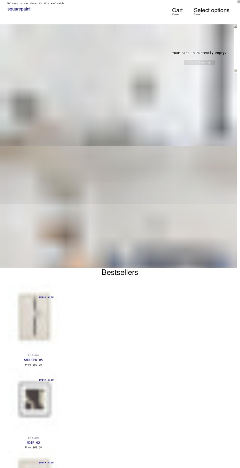 squarepaint.com shopify website screenshot