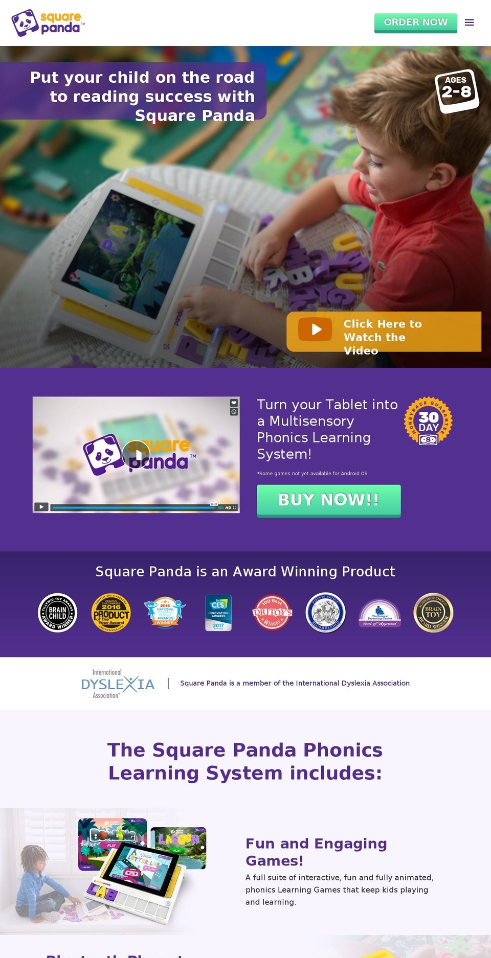 squarepanda.com shopify website screenshot