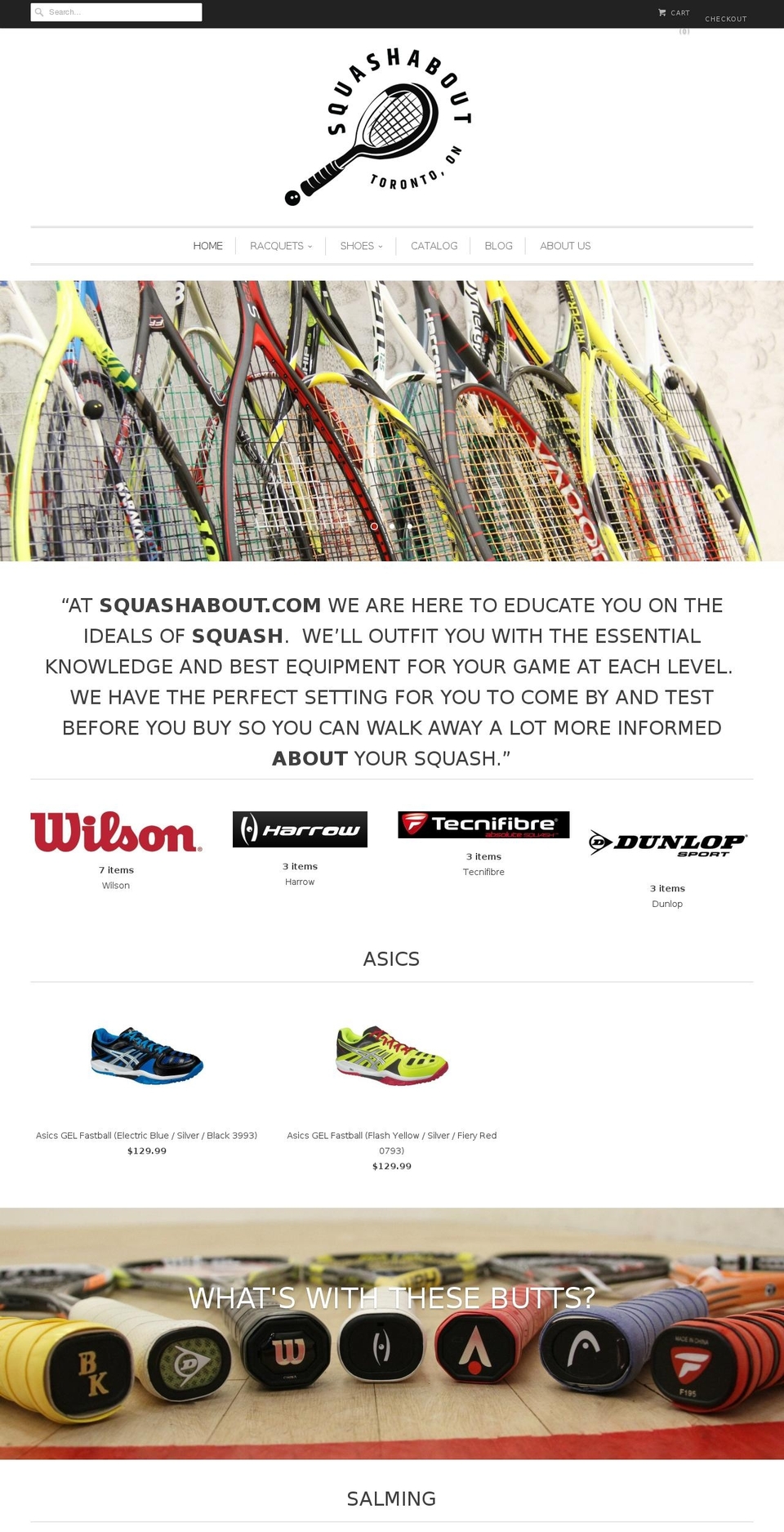 squashabout.com — Shopify storefront screenshot