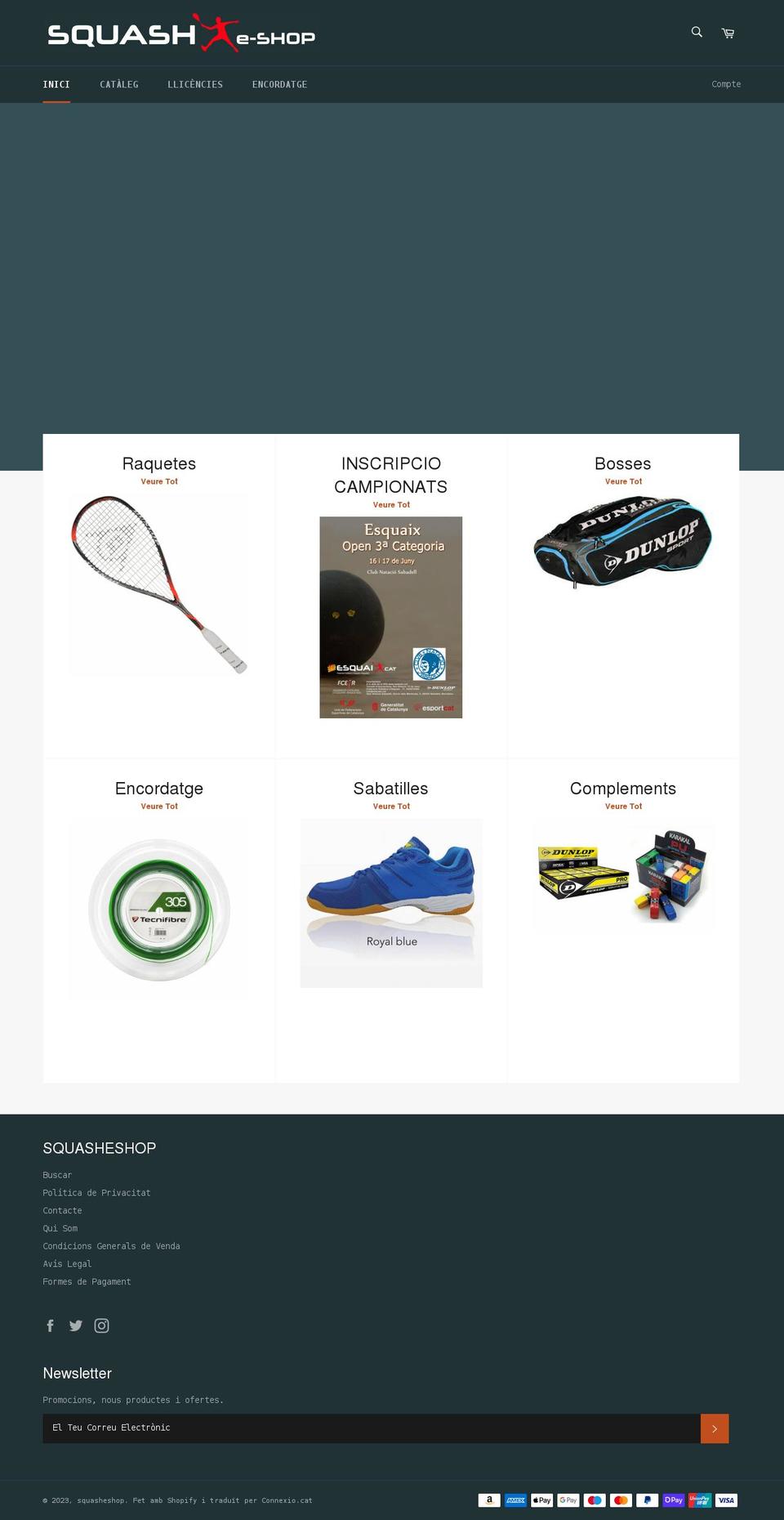 squasheshop.com shopify website screenshot