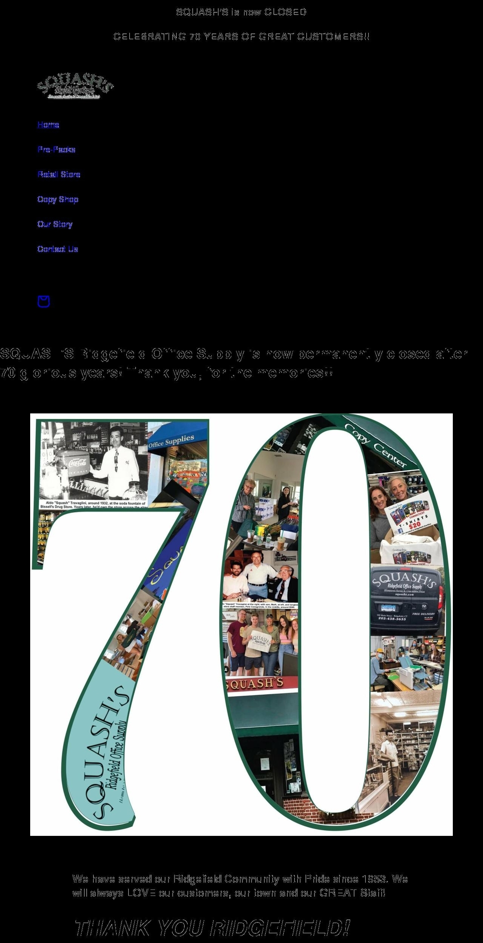 squashs.com shopify website screenshot