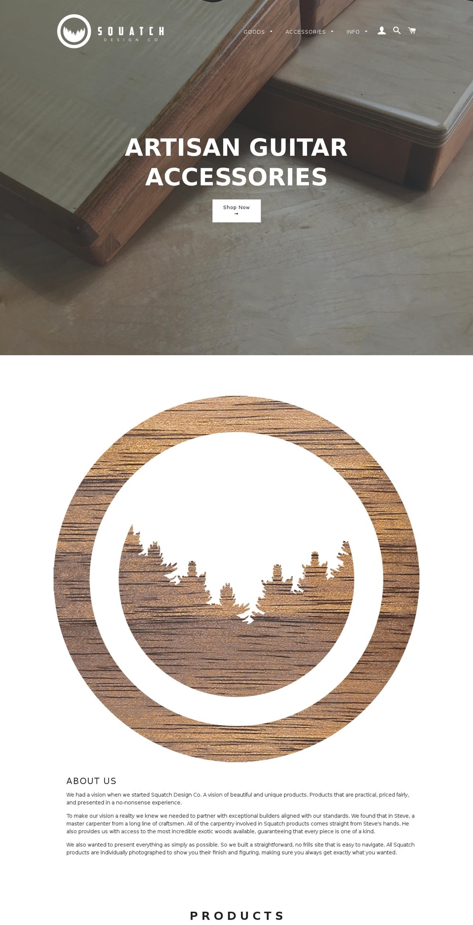 squatchdesign.com — Shopify storefront screenshot