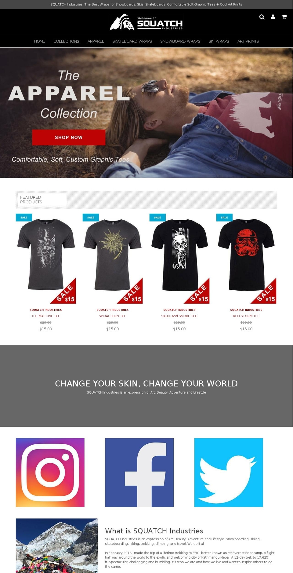 squatchind.com shopify website screenshot