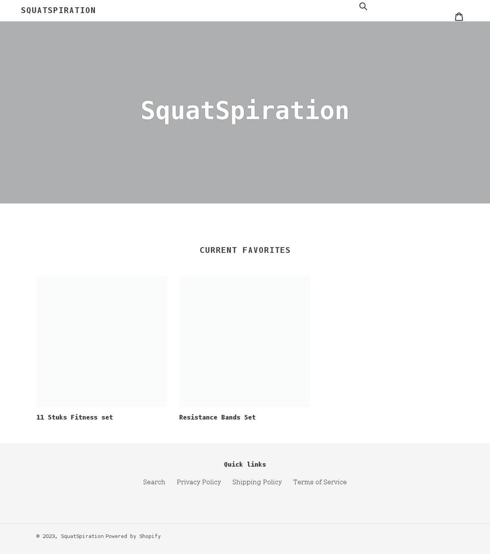 squatspiration.shop shopify website screenshot