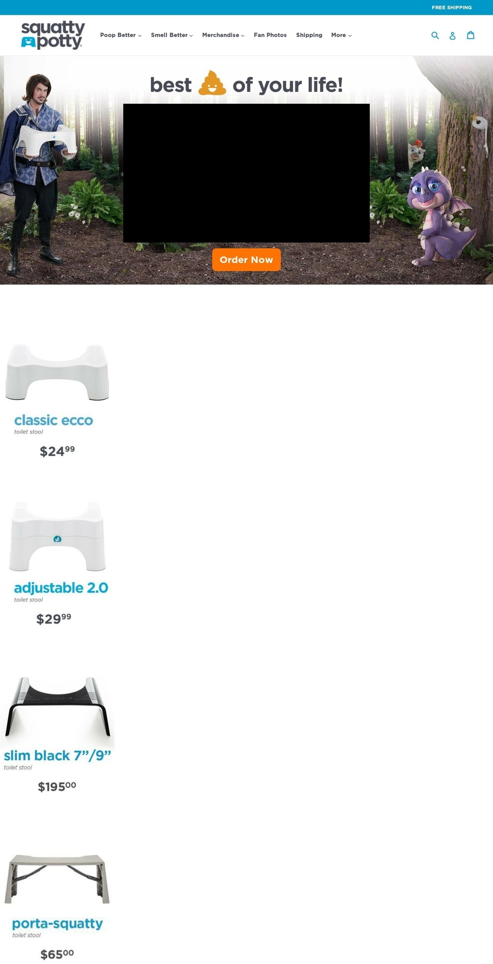 squattypottysingapore.com shopify website screenshot