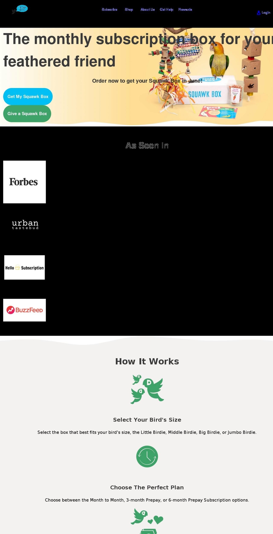 squawkboxes.com shopify website screenshot