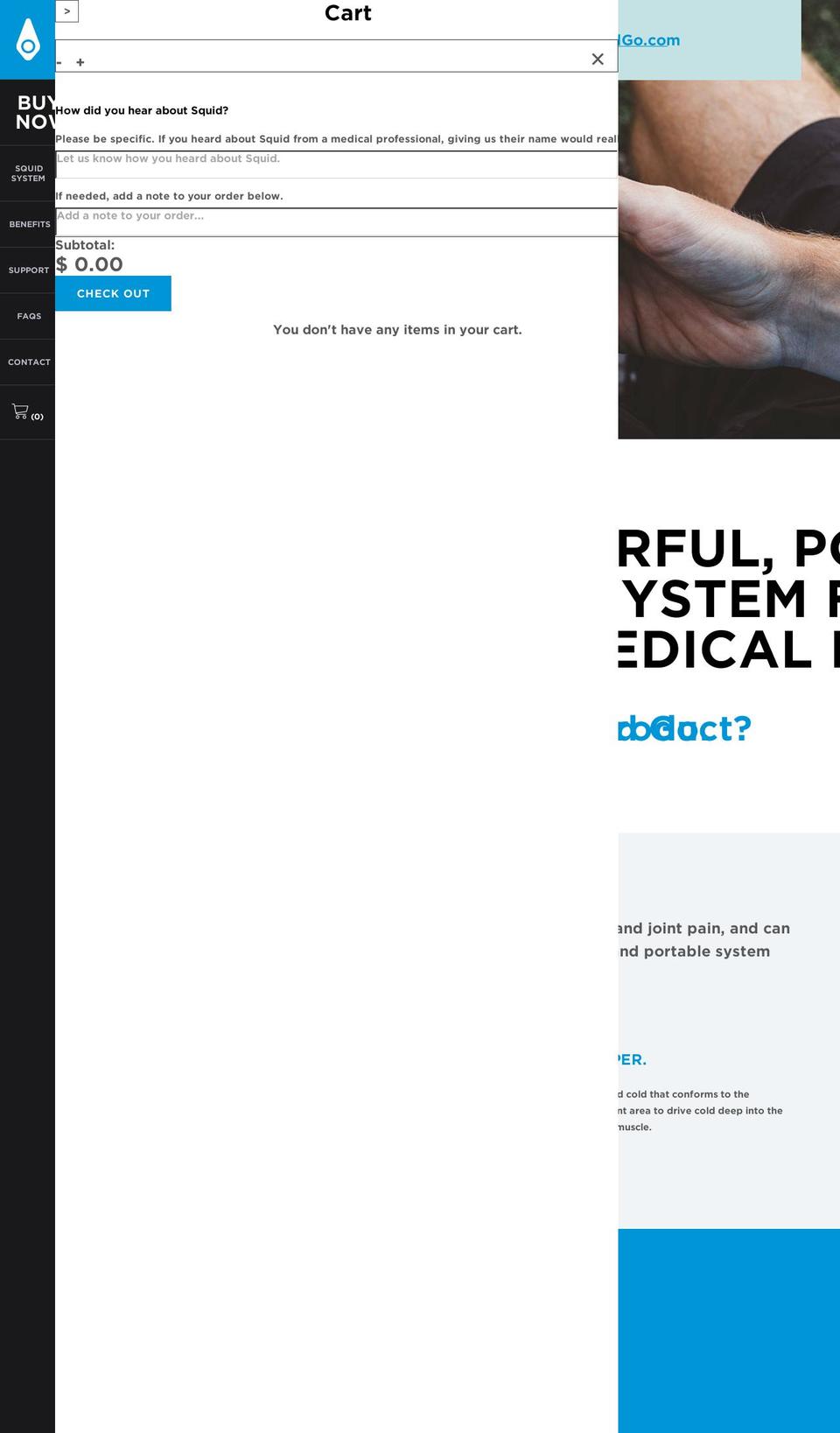 Squid Compression Shopify theme site example squidcompression.com