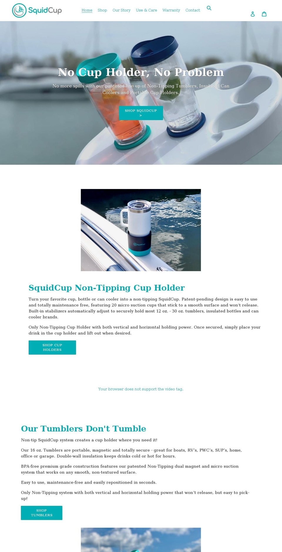 squidcup.com shopify website screenshot