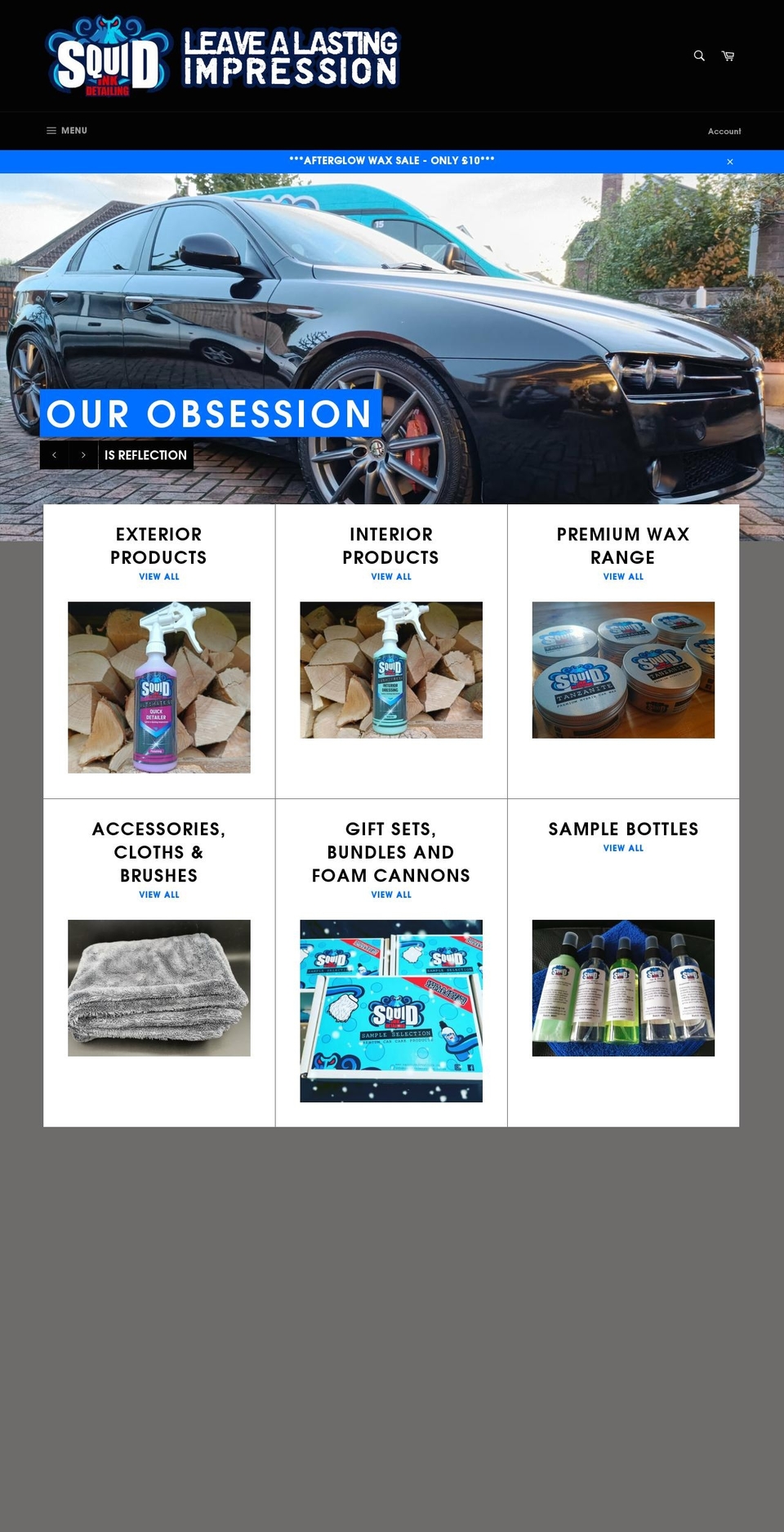 squidinkdetailing.co.uk shopify website screenshot