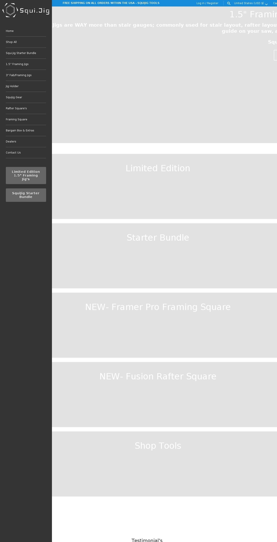 squijig.com shopify website screenshot