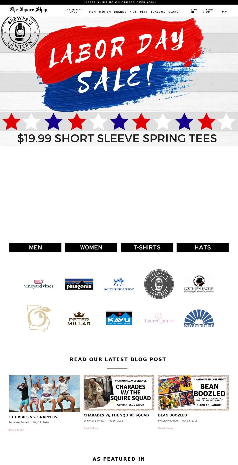 squireshop.org shopify website screenshot