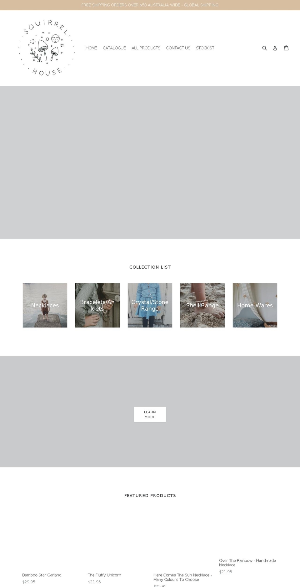 squirrel-house.com.au shopify website screenshot