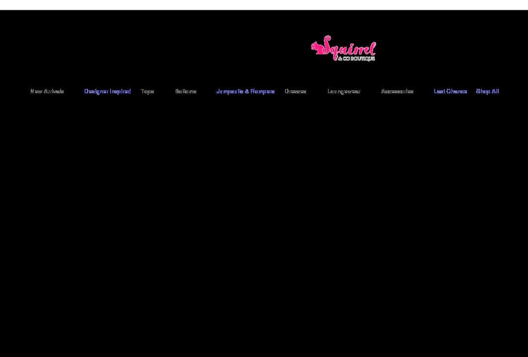 squirrelandcoboutique.com shopify website screenshot