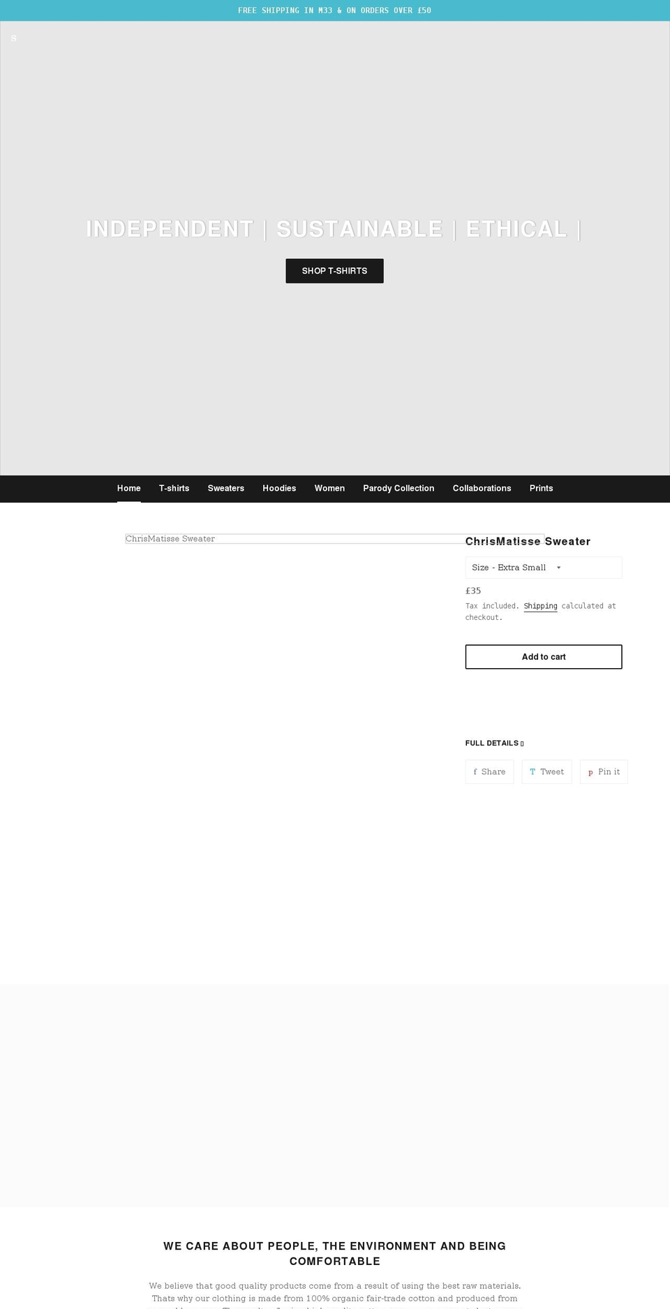 squirrelandpigeon.com shopify website screenshot