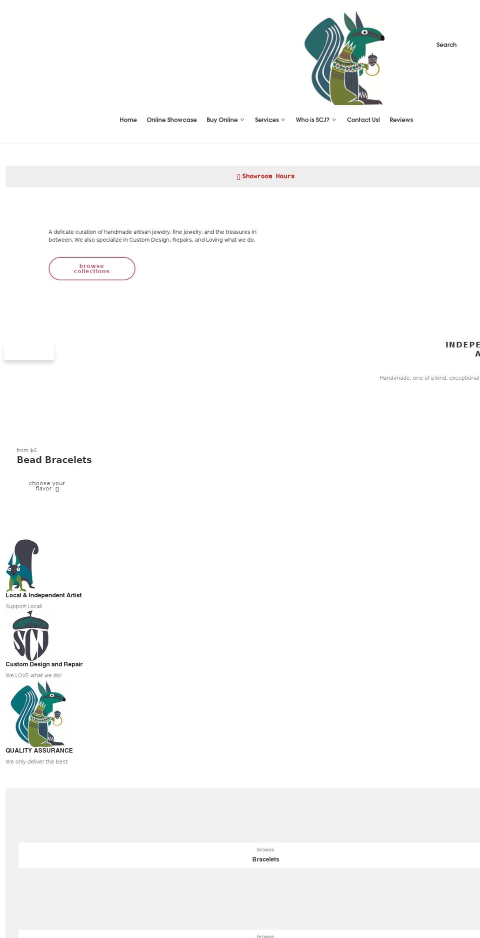 squirrelcityjewelers.com shopify website screenshot