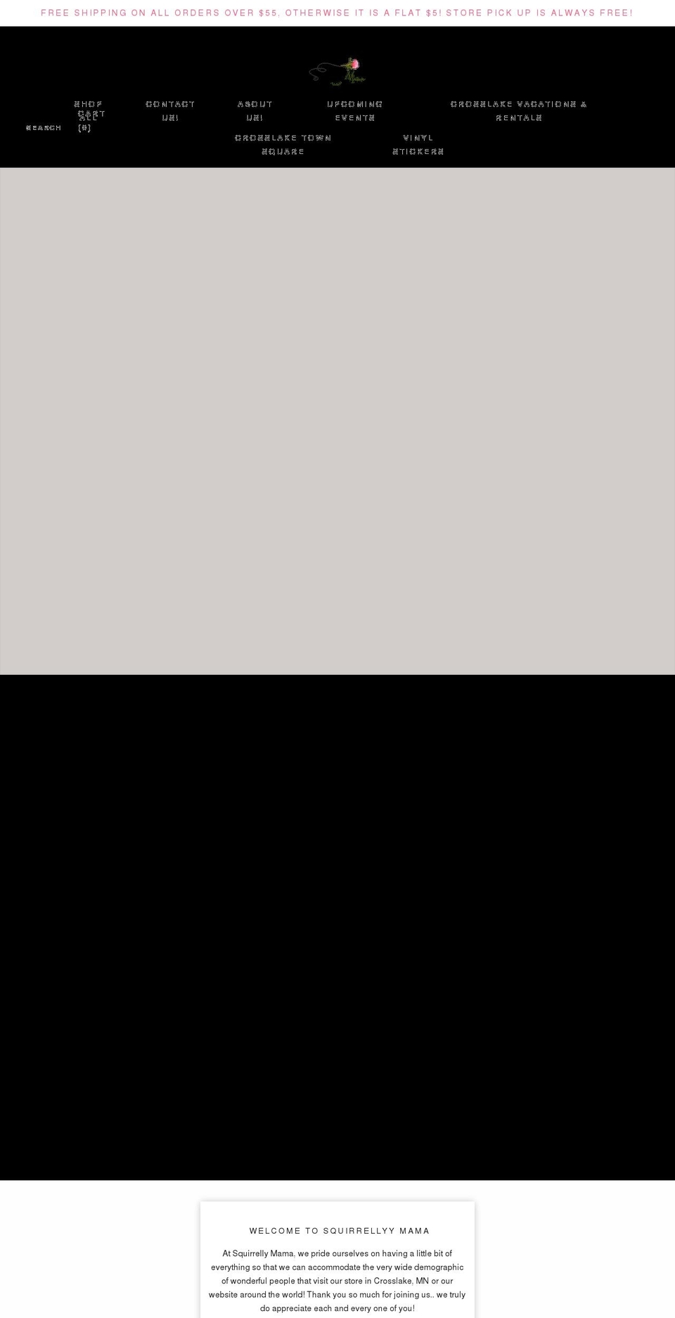 squirrellymama.com shopify website screenshot