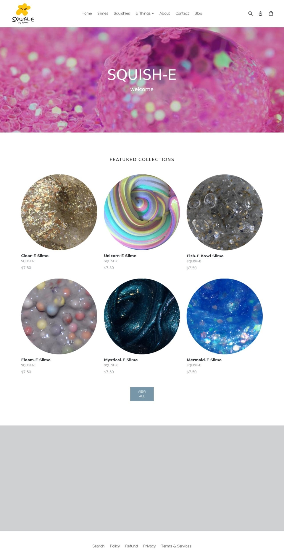 squish-e.com shopify website screenshot