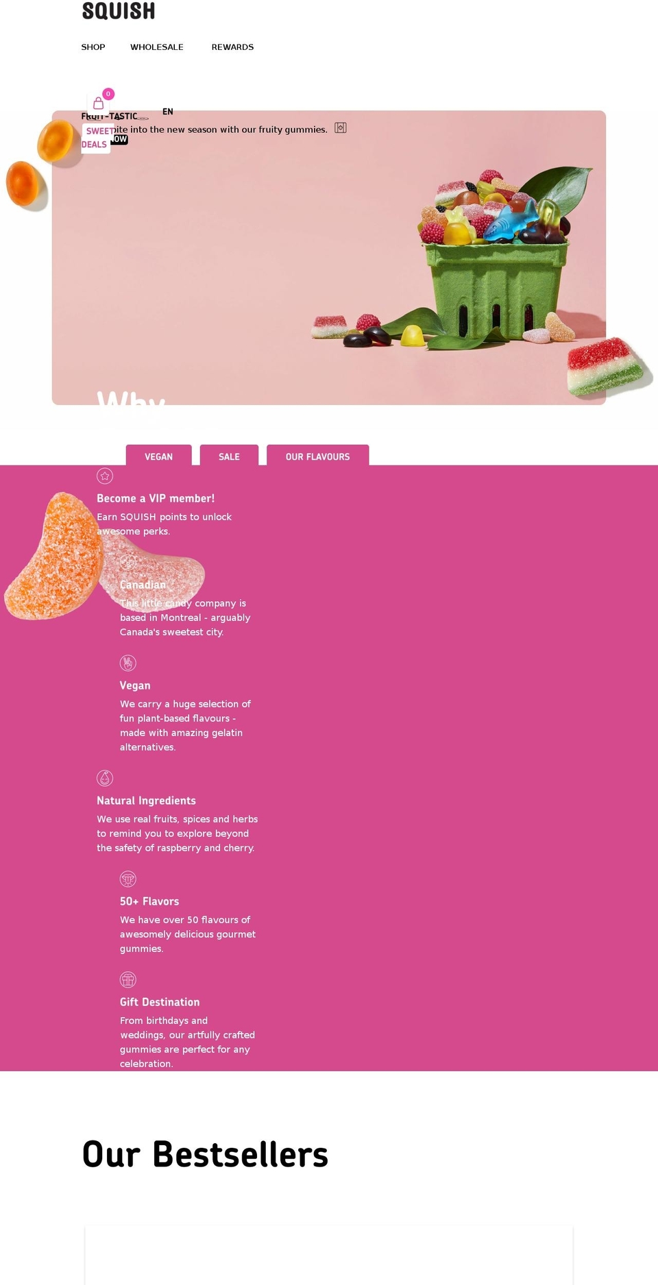 squishcandies.ca shopify website screenshot