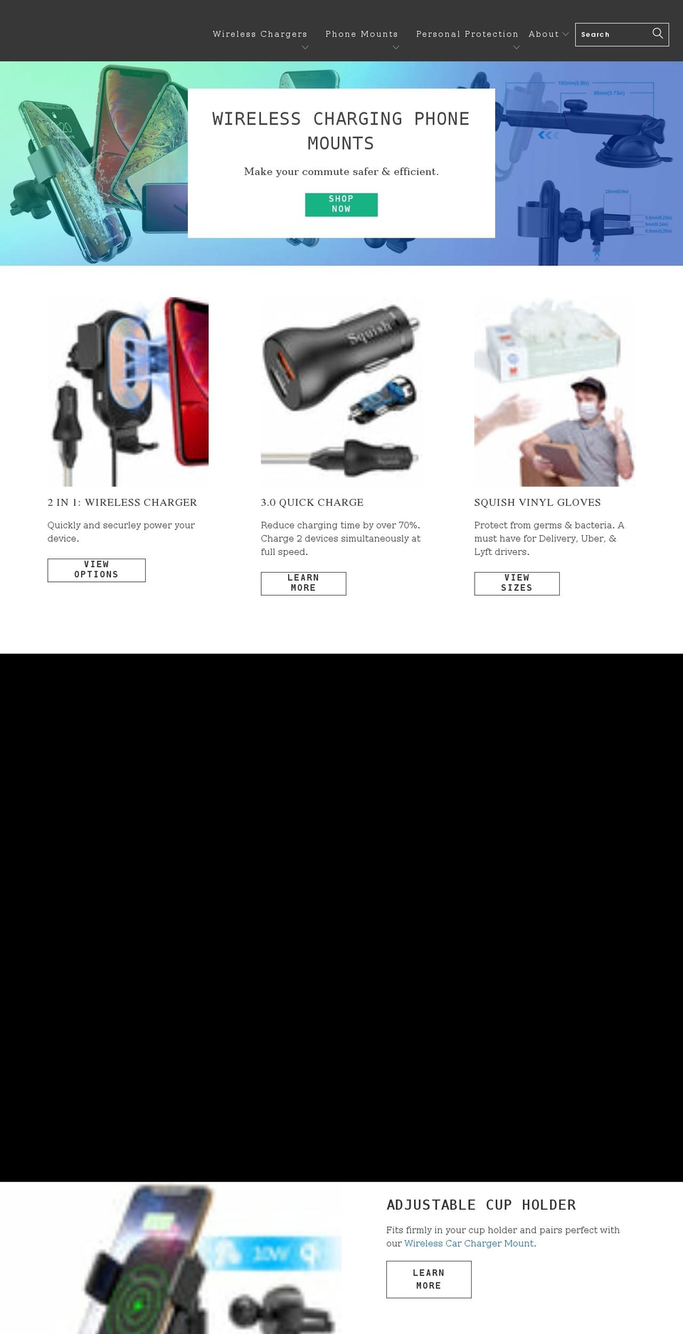 squishmount.com shopify website screenshot