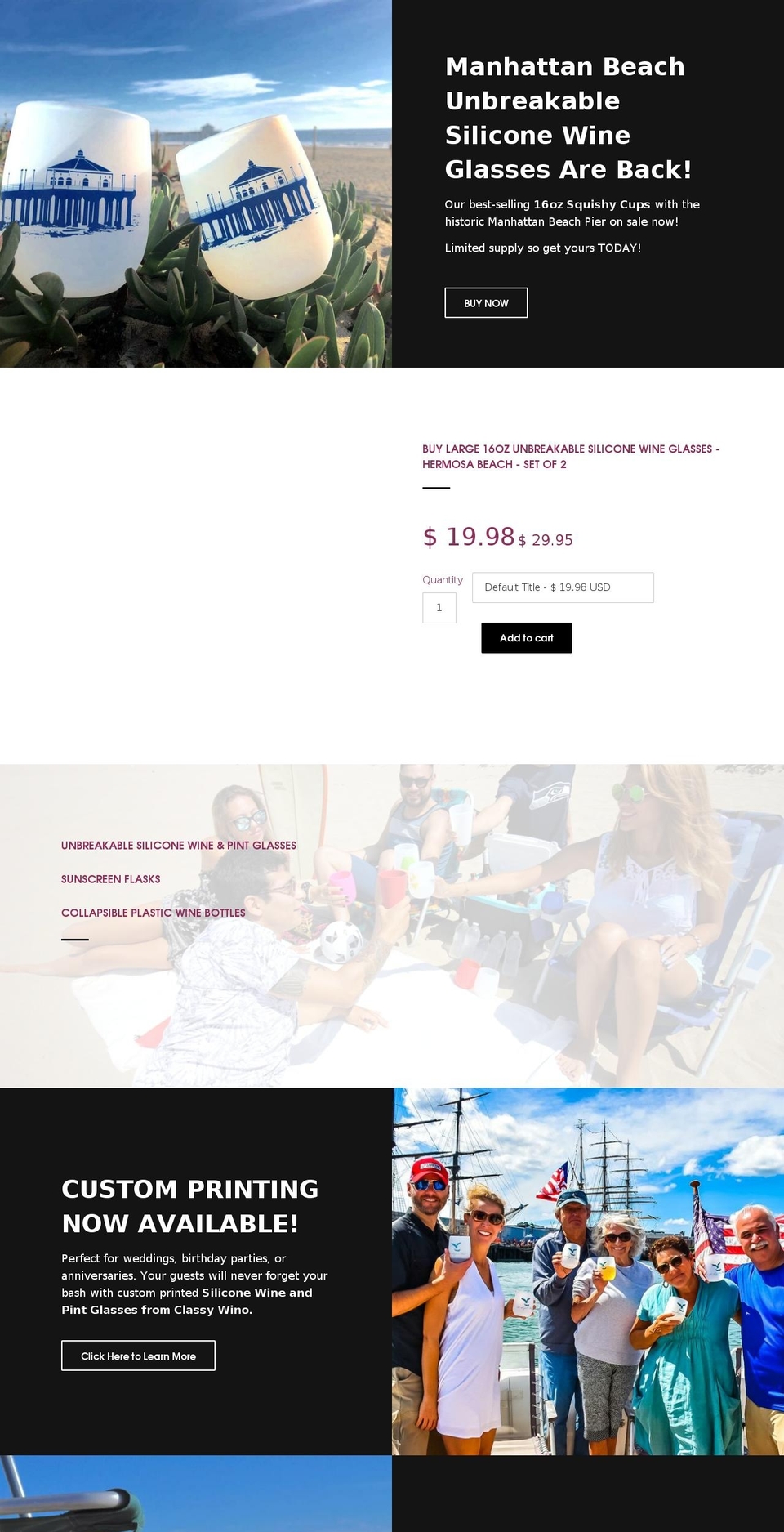 squishyglasses.com shopify website screenshot
