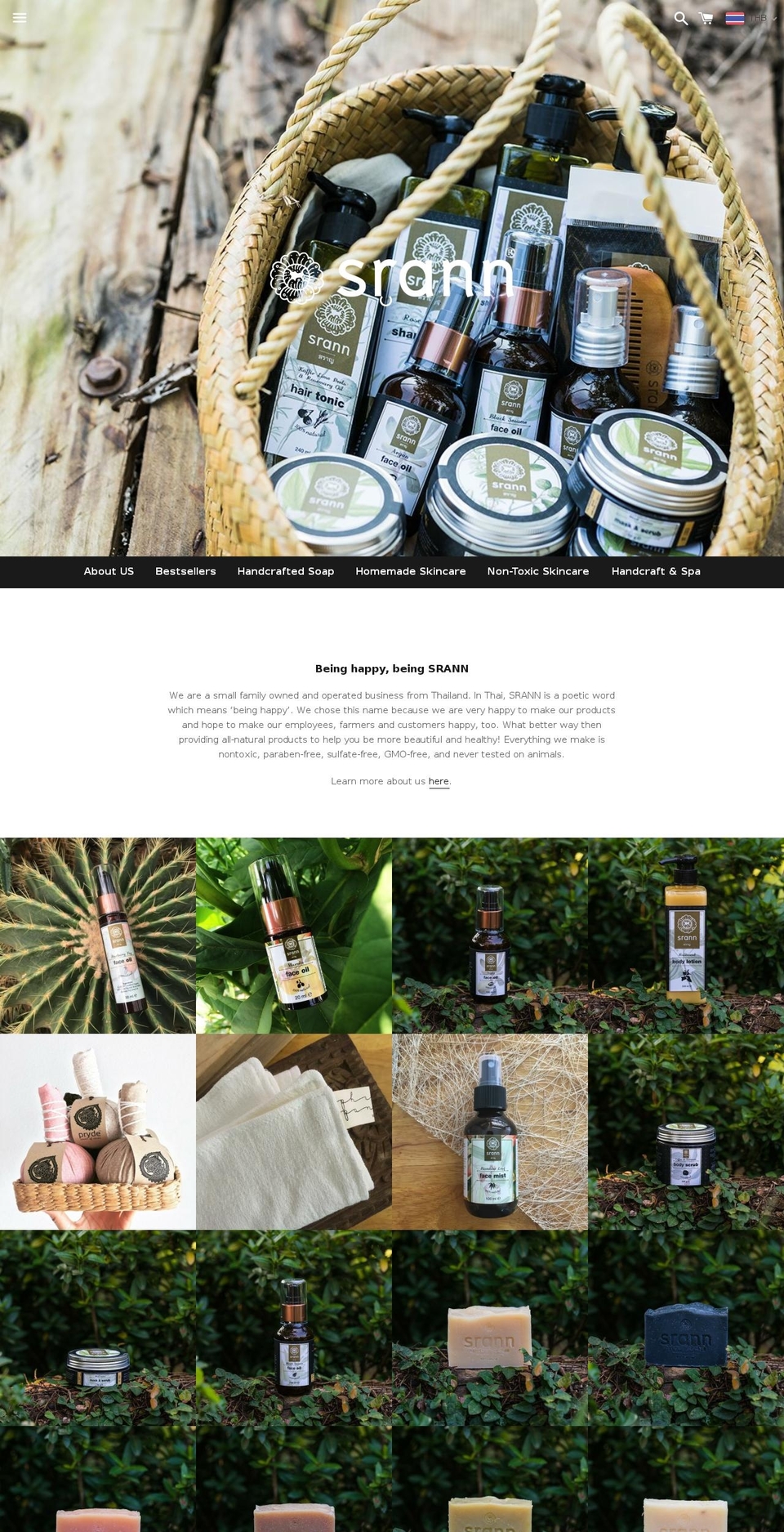 srann.com — Shopify storefront screenshot