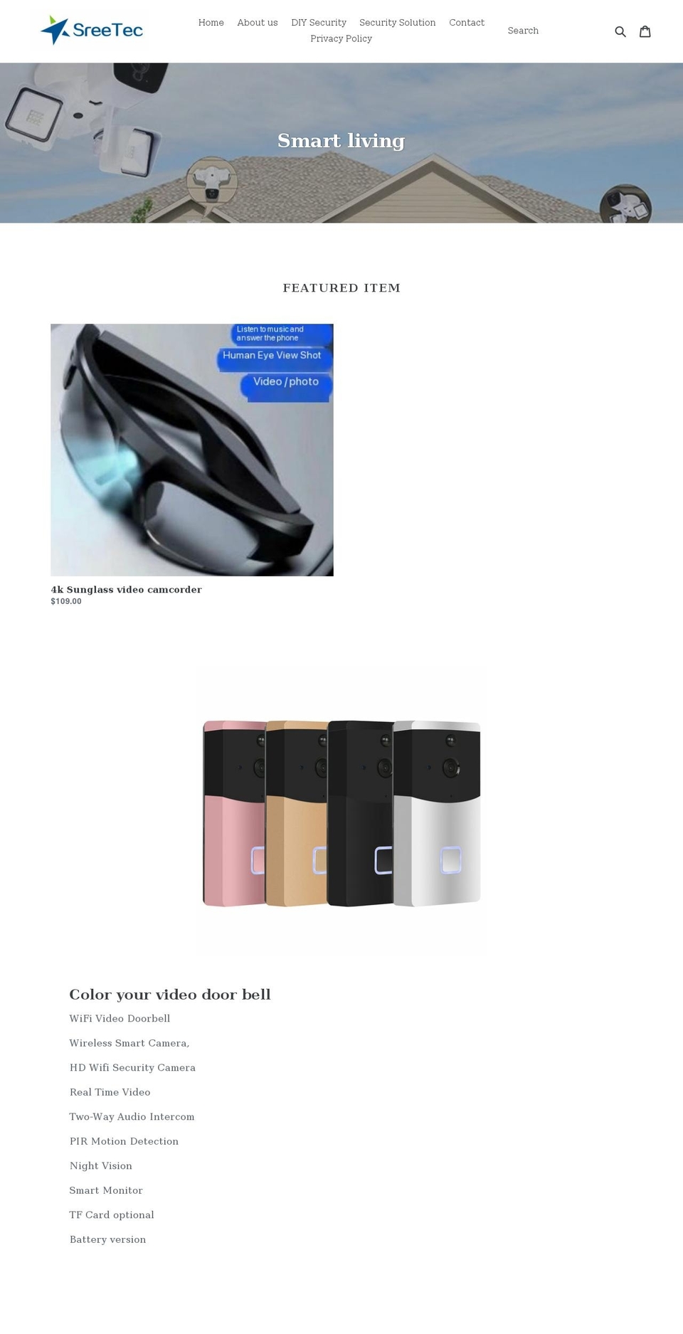 sreetec.net shopify website screenshot