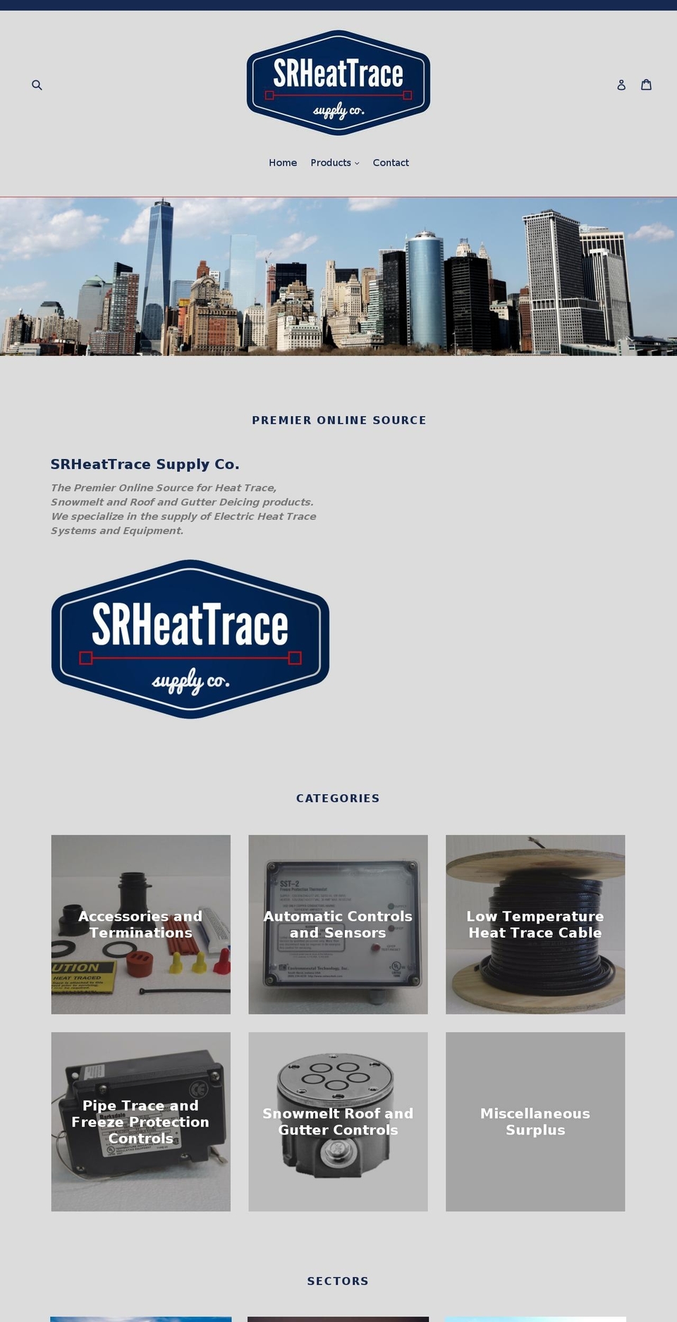 srheattrace.com — Shopify storefront screenshot