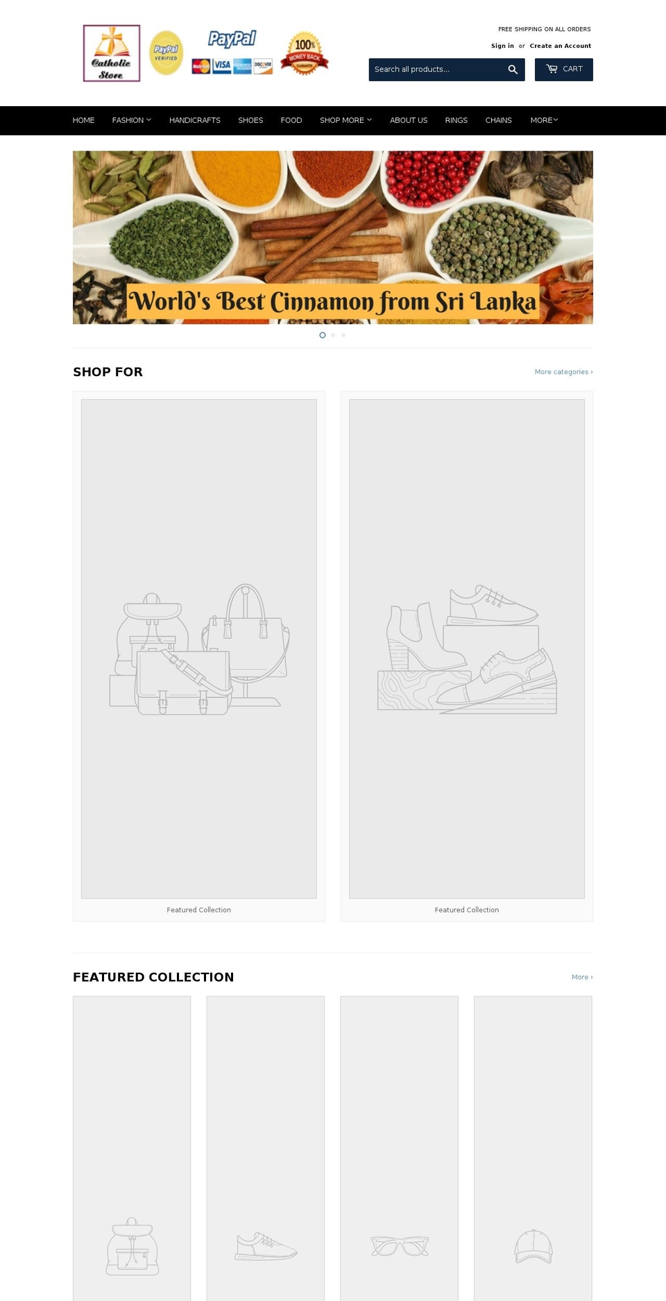 srilankanstore.com — Shopify storefront screenshot